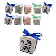 Gloryving 答謝禮 生日禮物 包裝盒 嬰兒車, 10個, 隨機出貨