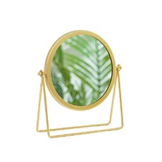 Happy J 圓形高級書桌桌上鏡, 金色B