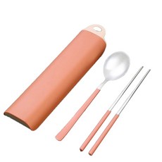 MACH Goyo 粉彩餐具組, 湯匙 + 筷子 + 餐具筒, 橘色