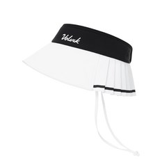 Volvik 富維克 女款高爾夫褶襉寬邊遮陽帽 VLAPM404WH00F, WH