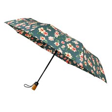 ES tenz 女士雪佛蘭 Flower 3 層自動雨傘