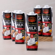 뷰코 코코넛 밀크 프리미엄 바리스타, 1L, 6개