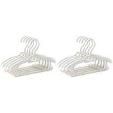 미끄럼방지 길이조절 옷걸이, 10개, 화이트