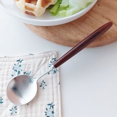 Bogen 硬楓木原木生漆餐具點心匙, 單一顏色, 1個