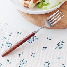 Bogen 硬楓木木頭生漆塗抹餐具沙拉叉, 單一顏色, 1個