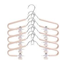 開衩夾式衣架 GH52_RD_661, 5個, 杏色