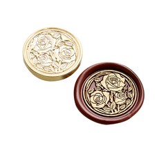 Mihwabujang 花朵封蠟章 封蠟印章, 04 五月玫瑰, 1個