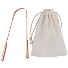 룻츠 혀클리너 구리색 + 천봉투 세트 14cm, 1세트