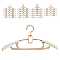 센스이따 조절가능 옷걸이, 20개, 02 라이트 브라운