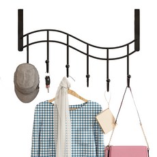 Standard Living簡約門掛勾, 黑色, 1個