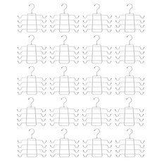 Watem 節省空間多功能吊帶4層衣架, 灰色, 20個