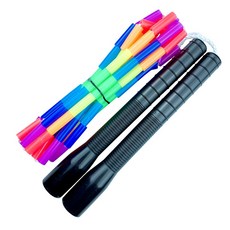 JFROPE 彩虹珠節跳繩 橫式, 黑色