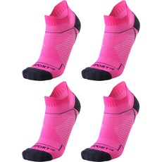 SNF 짧은 발목 두툼한 스포츠 양말 4켤레, 02 분홍색
