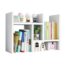 桌上簡易收納小書架, 3 白色