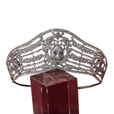 LUNA GLAM 仙女彩妝皇冠 FRI513, 銀色, 1個