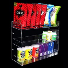 塑膠立式置物架 3層, 透明