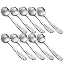 HOMEANY 水果撈匙5件組, 2套, 兔子, 大象, 小雞, 獅子, 豬