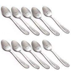 홈애니 어린이 스푼 5종 세트, 토끼, 코끼리, 병아리, 사자, 돼지, 2세트