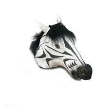 Darina派對服裝動物面具斑馬, 1個, 混色