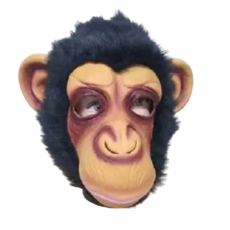 Darina派對服裝動物面具猴子2, 1個, 混色