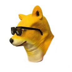 Darina派對服裝動物面具狗頭, 1個, 混色