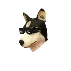 Darina派對服裝動物面具哈士奇, 1個, 混色