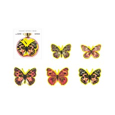 Mazing Choice 蝴蝶手帳裝飾貼紙 5款 x 2p 套組, 1套, D