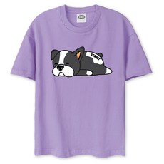 벤힛키즈 주니어용 통기성 레이지독 라운드 반팔 티셔츠