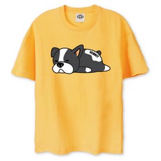 VENHIT 青少年款Lazy Dog圖案圓領短袖T恤