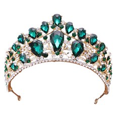 婚禮皇冠 自助婚紗頭飾 bab966, 1個, 綠色