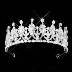 結婚頭飾 tra023, 銀色, 1個