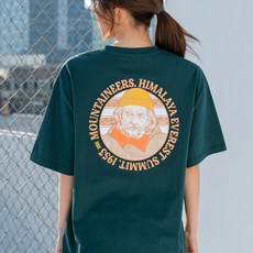 앨빈클로 빅사이즈 마운티널스 서클 오버핏 반팔티 BE53805