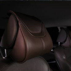 SJ STORY Noblesse 車用頭枕頸枕, 1個, 巧克力棕