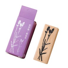 Mazing Choice 木製圖案印章 D套組, 1套, 紅色