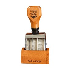 復古手柄印章, 黑色, 1個