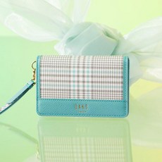 Dax JEANNE 愛丁堡格紋拼色簡約卡包