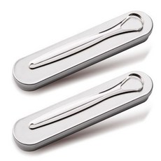 With Living 簡約不鏽鋼刮舌器 + 硬殼收納盒, 2套