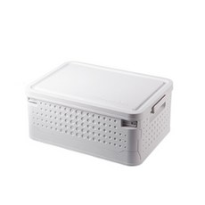 民生特惠 白色收納折疊箱 小號, 單一顏色, 1個