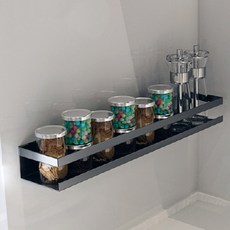 Rear 不鏽鋼牆壁置物架, 灰色