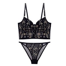 글램공감 여성용 엘리제 홑겹 브라팬티 세트