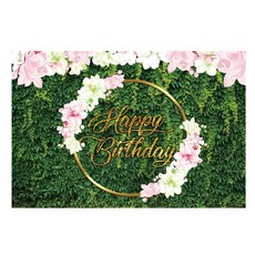 瑟琳圓形美妝派對裝飾生日橫幅, A10