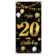 Selene 黑金生日橫幅, A04