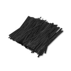 Open Space 彩色麵包束帶 12cm, 黑色, 2400個