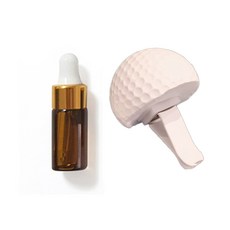 라비다 골프공 실내인테리어 석고오너먼트 + 석고방향제 리필오일 3ml 세트, 블랙체리