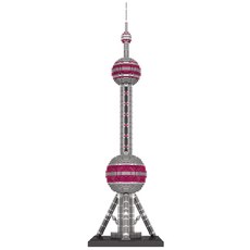 Frendy 地標系列大型建築微型積木 東方明珠塔 SM9921, 1個