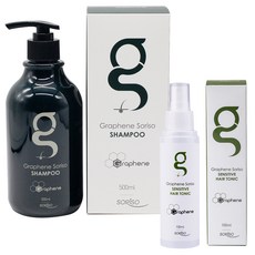 SORISO 石墨烯健髮洗髮精 500ml+頭皮噴霧組 100ml, 1套