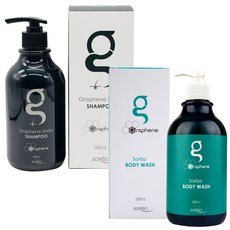 SORISO 石墨烯洗髮精 500ml+沐浴露 500ml, 1套