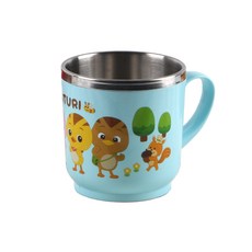 아이조움 엄마까투리 논슬립 스텐 물컵, 혼합색상, 1개