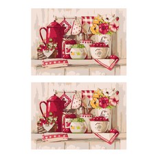 포원밀리언 주방 DIY 비즈 캐릭터 보석십자수, 2개