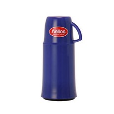 helios 海利歐斯 杯蓋式真空玻璃保溫瓶, 藍色, 0.25L, 1個